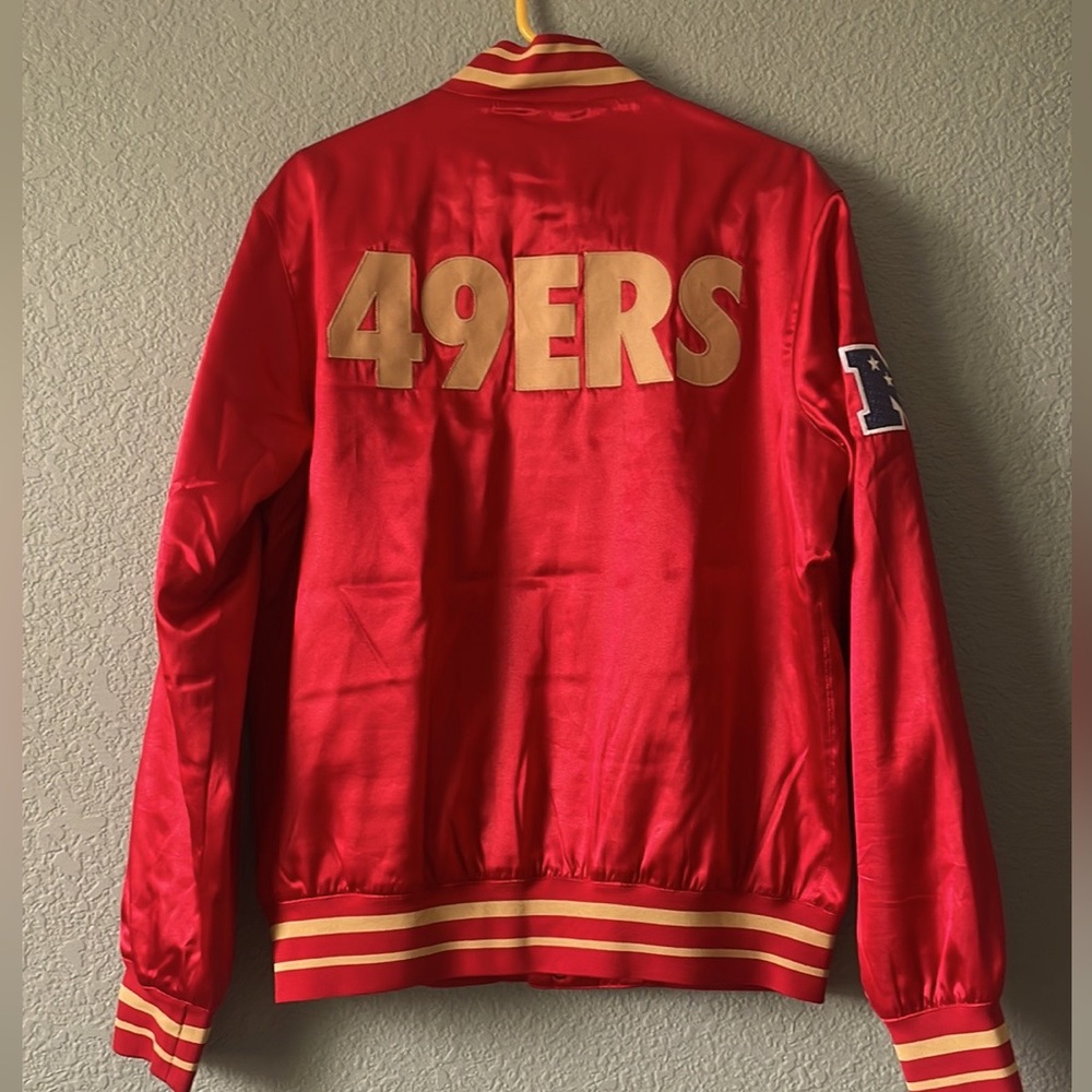 NIKE 49ERS BOMBER JACKET SZ M